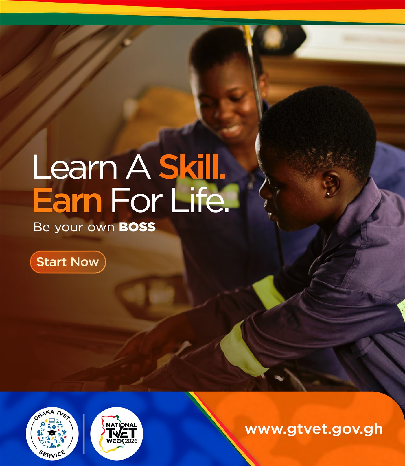 Ghana TVET Service social media post.