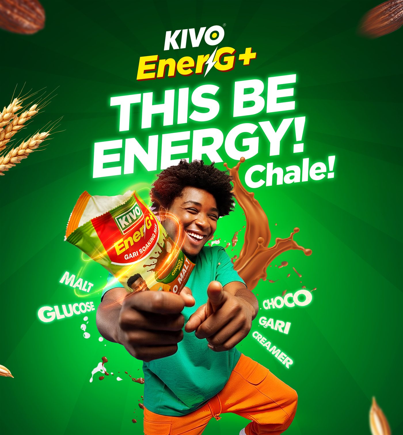 KIVO EnerG+ campaign artwork, alternate version.