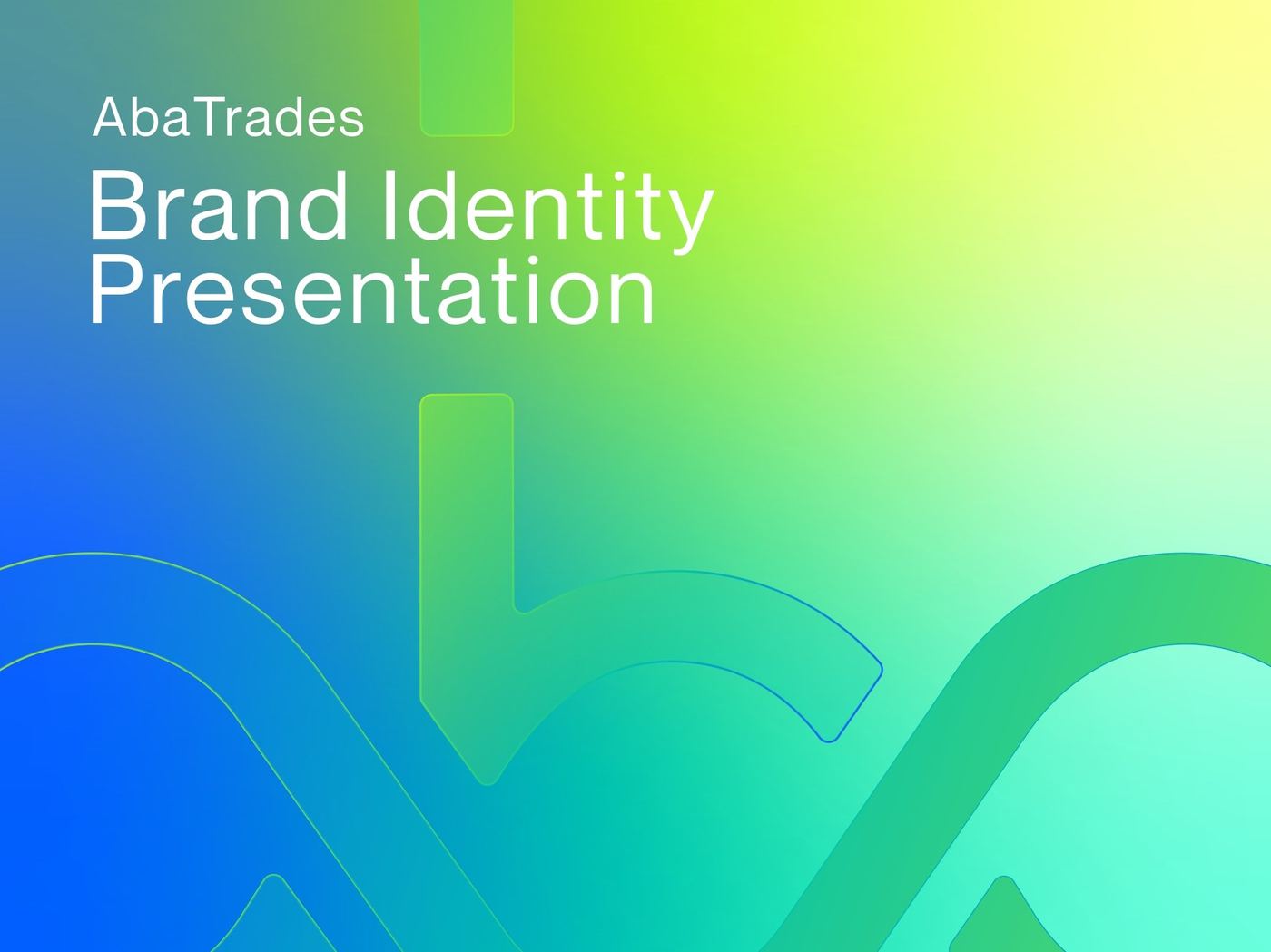 AbaTrades brand identity, page 01.