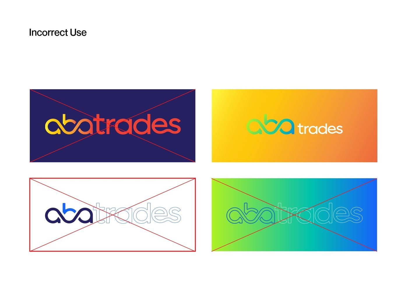 AbaTrades brand identity, page 14.