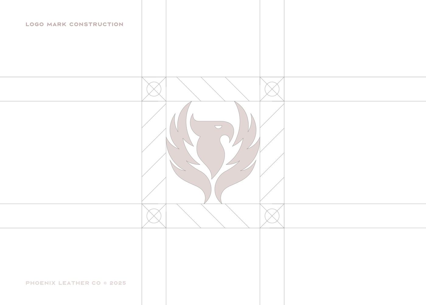 Phoenix Leather Co brand identity, page 04.