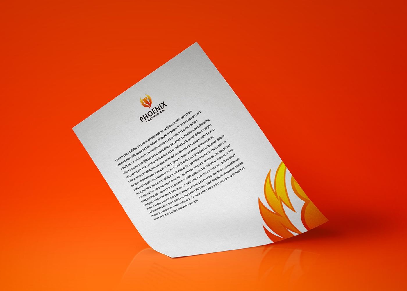 Phoenix Leather Co brand identity, page 21.